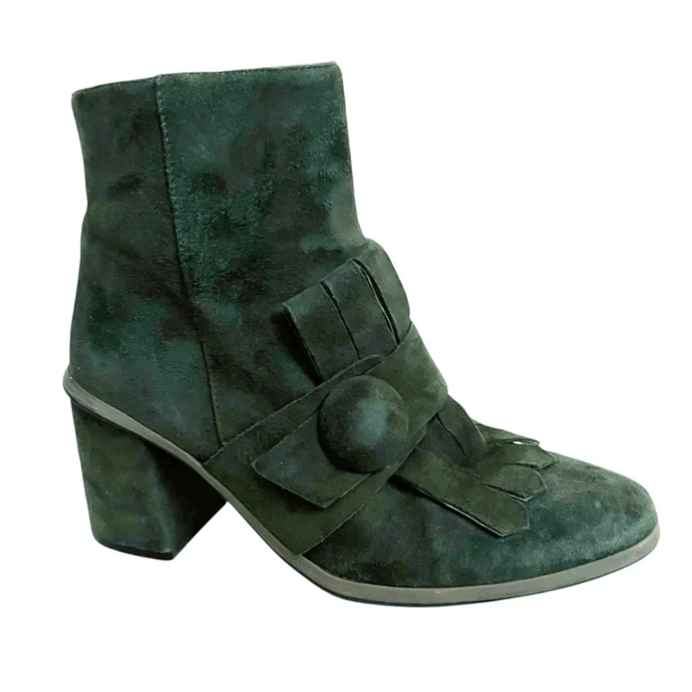 Anthropologie Bruno Premi Suede Kiltie Booties 39 - Picture 3 of 13